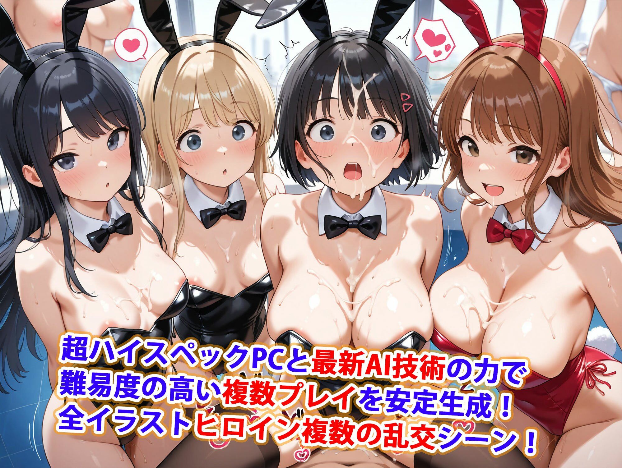 巨乳ハーレム学園発情バニーガール専科 画像1